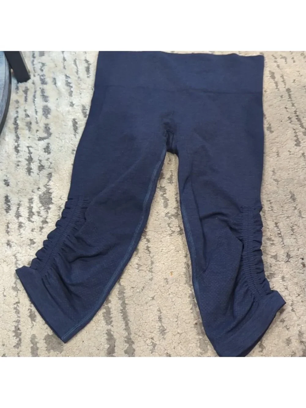 Lululemon In The Flow Crop II Heathered Inkwell